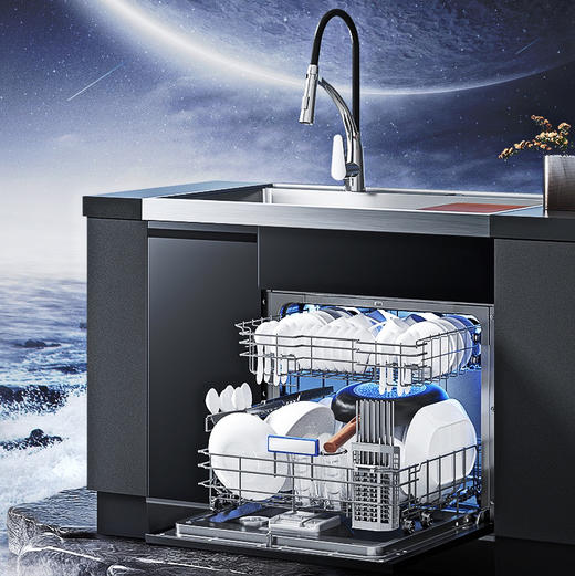 美的（Midea）洗碗机 XQ20 集成水槽 拉伸单槽 商品图1