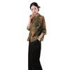 复古妈妈装日常七分袖花罗上衣JLM10593 商品缩略图4