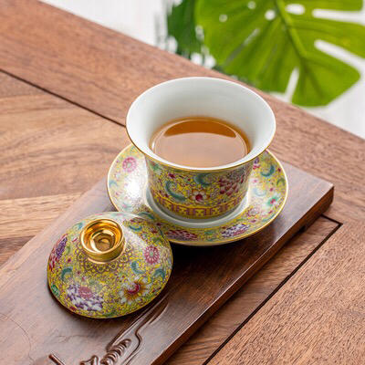 150手绘特大盖碗（下单请备注颜色） 商品图4