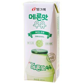 宾格瑞哈密瓜味牛奶200ml빙그레 메론맛우유