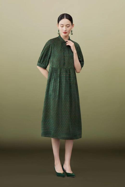 3F茗香云纱真丝连衣裙 商品图0