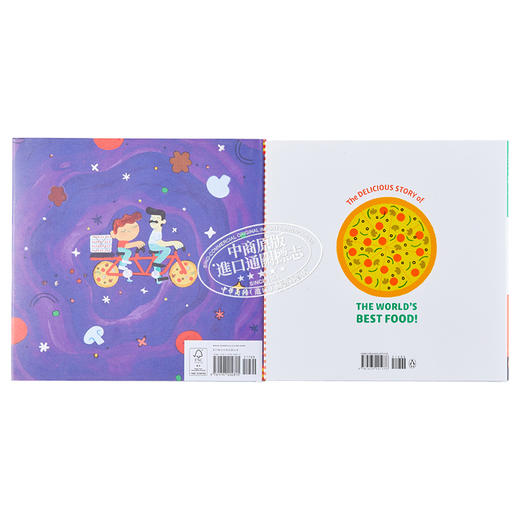 【中商原版】Pizza 比萨饼主题系列2册套装 比萨饼的故事 比萨饼上的馅料 英文原版进口图书 儿童绘本 趣味故事图画书 商品图1
