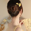 中国风气质银杏叶发簪高级感丸子头发饰古风优雅盘发簪子 商品缩略图3