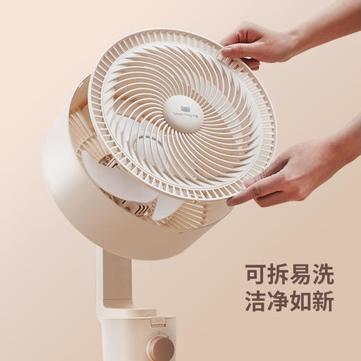 卡蛙空气循环扇家用小型电风扇静音台立式摇头落地氛围灯 商品图9