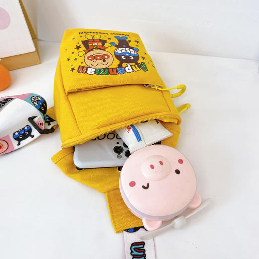 【ins百搭！儿童小挎包】儿童胸包面包超人小孩帆布ins韩可爱女童包包男童女士斜挎包 商品图3