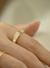Oflye潮流饰品 轻奢贝壳戒指女新款小众设计食指戒精致开口戒指环潮 商品缩略图4