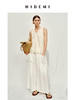 HIDEMI度假系列白色艺术感水洗亚麻阔型慵懒伞状三件套 衬衫/半身裙/中短裤 商品缩略图9