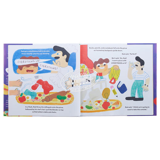 【中商原版】Pizza 比萨饼主题系列2册套装 比萨饼的故事 比萨饼上的馅料 英文原版进口图书 儿童绘本 趣味故事图画书 商品图6