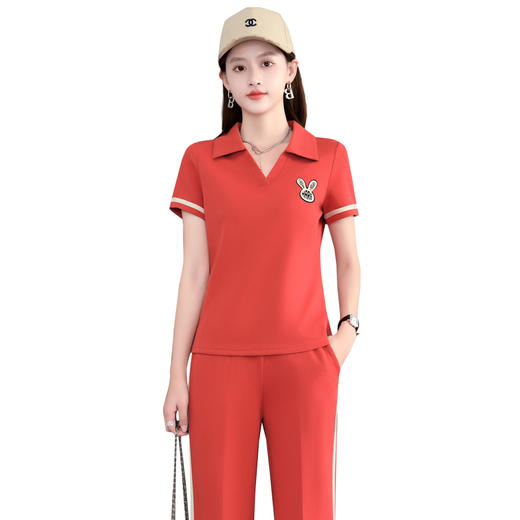 夏季新款，洋气短袖长裤显瘦两件套运动装WH-Z2317 商品图4