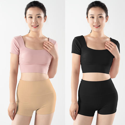 【限时秒】YOGACODE火树银花/高腰提臀裸感无尺码三分裤瑜伽裤YCDS340 商品图6