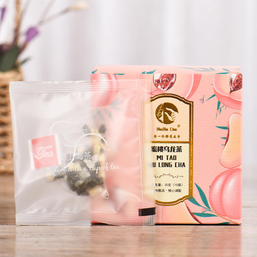 【蜜桃苹果乌龙茶 3g*10袋/盒】蜜桃干+苹果干+乌龙茶3种好料，装满果味茶香 商品图1
