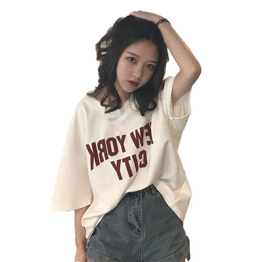 网红夏季潮流韩版，新款女士短袖T恤，时尚百搭，舒适透气，细节精致，展现女性优雅气质！ 商品图4