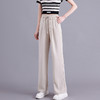 冰丝窄版阔腿裤，夏季新款薄款垂感显瘦休闲直筒女防蚊裤TR-LXH89061 商品缩略图3