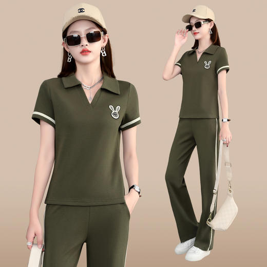 夏季新款，洋气短袖长裤显瘦两件套运动装WH-Z2317 商品图3