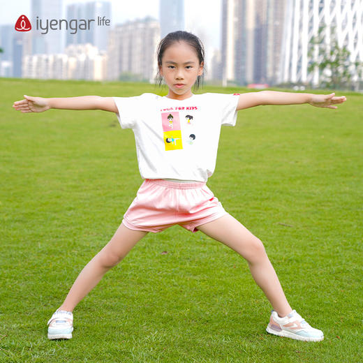 C7006亲子瑜伽 亲子瑜伽童装T恤 儿童瑜伽短袖 商品图2