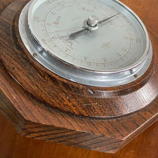 英国产古董晴雨表 温度计 气压计 壁挂式 AU148 商品图5