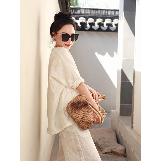 【抖音专属】阔腿裤（21709184-山矾） 商品图2