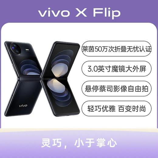 vivo X Flip 全网通5G版 绸金 12GB+256GB 商品图0