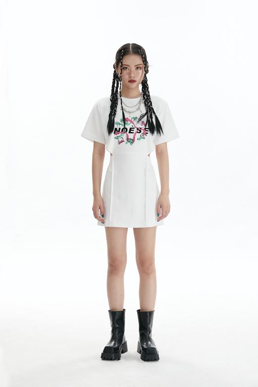 露腰针织连衣裙 商品图0