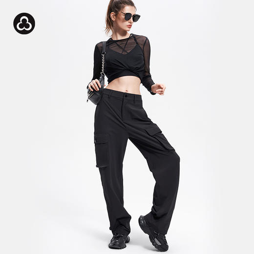 TITIKA ACTIVE瑜伽服微透网纱设计运动时尚瑜伽长袖罩衫21071 商品图2