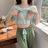 【穿出优雅】莫代尔带胸垫家居服 防凸点 家居服套装 长短裤 防凸点设计 可单穿外出 商品缩略图3