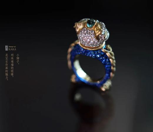 宝石作画，光影游戏｜艺术品小狮子戒指 商品图4