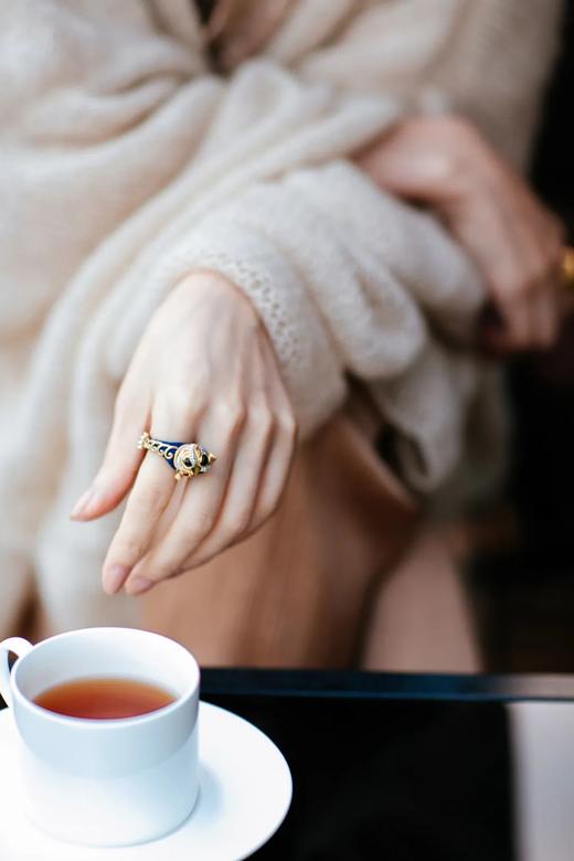 宝石作画，光影游戏｜艺术品小狮子戒指 商品图7