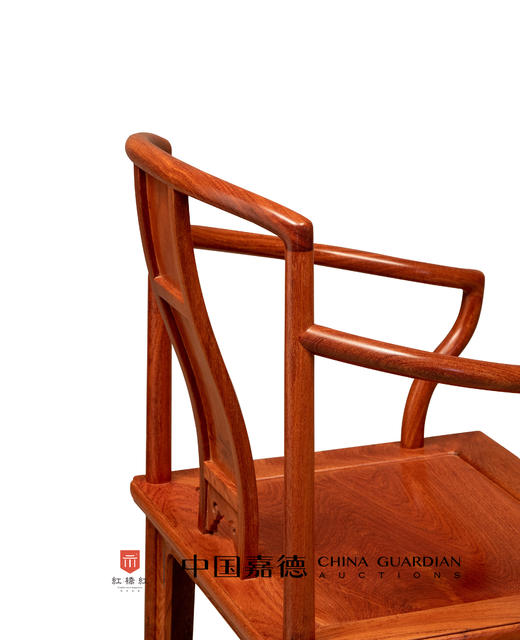 红桥红  家具严选  缅甸花梨（大果紫檀）  【颐和园高扶手 南官帽椅】 商品图3