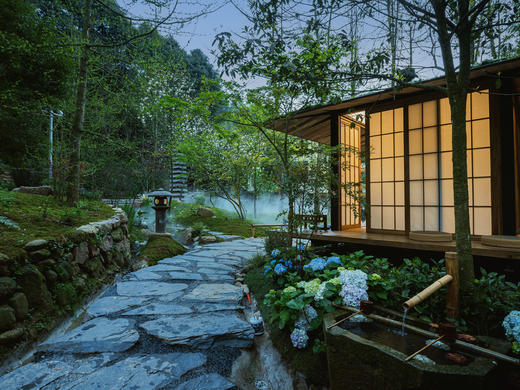 【青城山-505号院】野奢单房预定，山林里の野奢高端温泉私汤民宿，宋式园林风庭院，造就的神仙居 jzsl 商品图1