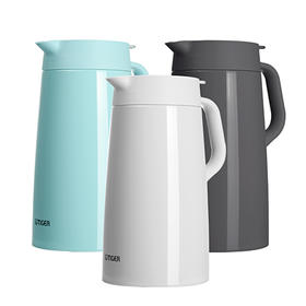 日本虎牌Tiger 不锈钢保温壶家用简约纯色便携保暖热水壶1.6L
