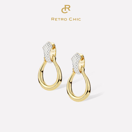 【谭维维&刘忻&于明加同款】大英博物馆联名系列 Retro Chic 白色圣蛇耳环 商品图0