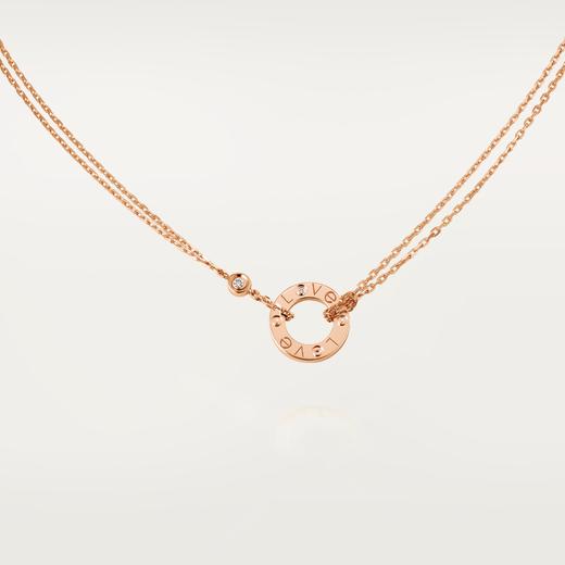 【预定款】 CARTIER 卡地亚  LOVE项链，镶嵌2颗钻石 18K玫瑰金/黄金 B7224509 商品图1