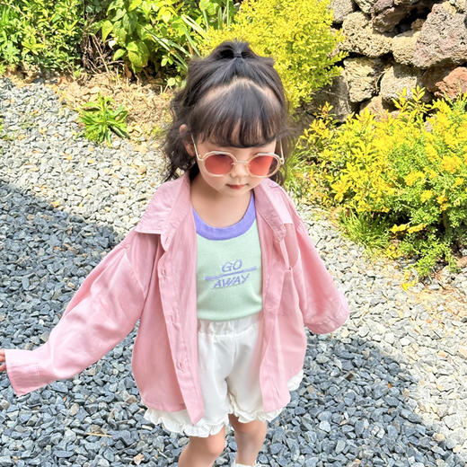 女童防晒衬衫夏装新款洋气韩版亲子装衬衣轻薄款儿童空调衫外套潮_HLY 商品图5