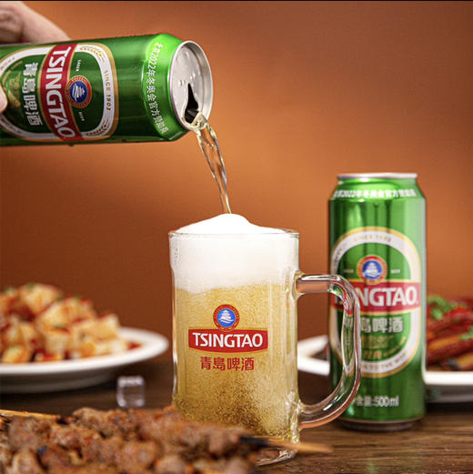青岛啤酒（TsingTao）经典啤酒 500ml*24听 整箱装（太原厂/松江厂随机发货） 商品图2