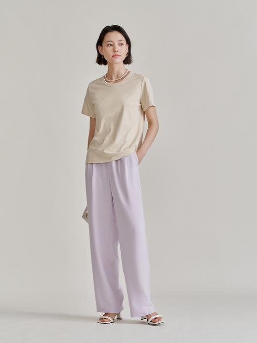 大长腿裤5.0 褶裥直筒阔腿裤（三色）FB4377236 商品图1