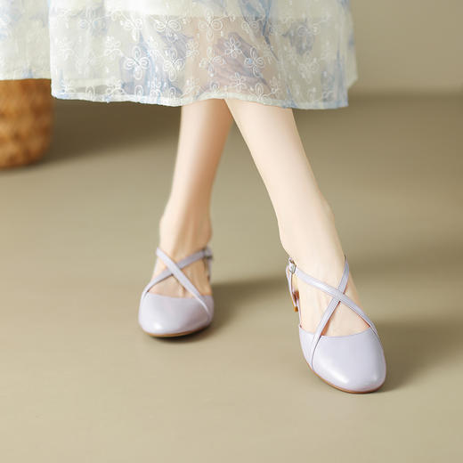 简约舒适，圆头包头爆款玛丽珍凉鞋QQJ-786F 商品图8