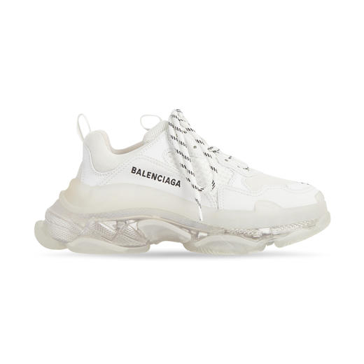 BALENCIAGA 巴黎世家 女士 TRIPLE S ALLOVER LOGO 老爹鞋运动鞋 白色 544351 W2FB1 9000 商品图0