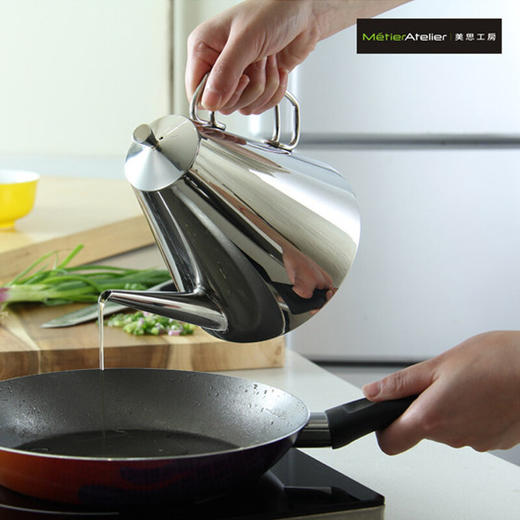 美思工房 家用304不锈钢尖嘴可控油壶防漏油创意厨房用品油壶（无货退款） 商品图5