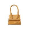 JACQUEMUS 女士姜黄色皮革手提包 213BA01-213-301170 商品缩略图1