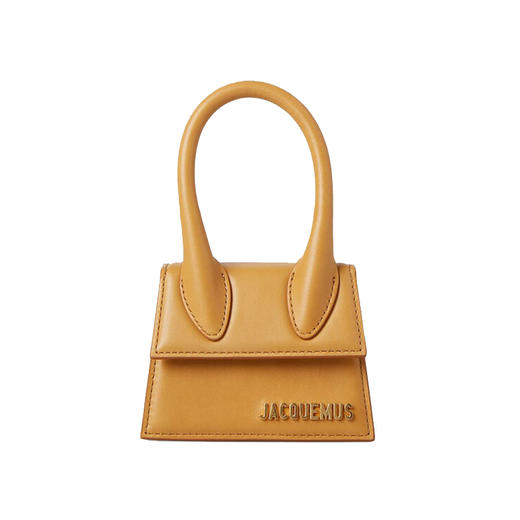 JACQUEMUS 女士姜黄色皮革手提包 213BA01-213-301170 商品图1