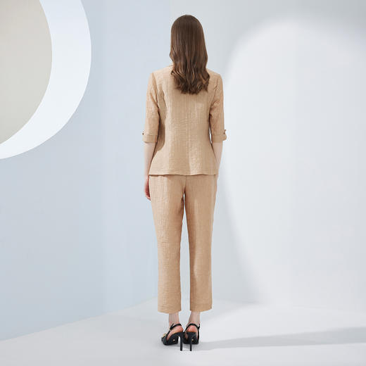 NF110斯尔丽瑟俪2023夏季新款小西服九分裤显瘦女式套装 商品图1