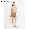 NEELLY纳俪商场同款夏季西装短裤女翻边休闲阔腿直筒裤百搭时尚N23061H01206 商品缩略图2
