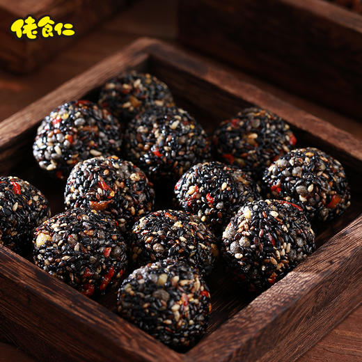 佬食仁六珍黑芝麻丸整箱九蒸九晒无添加蔗糖健康零食孕妇独立包装 商品图2
