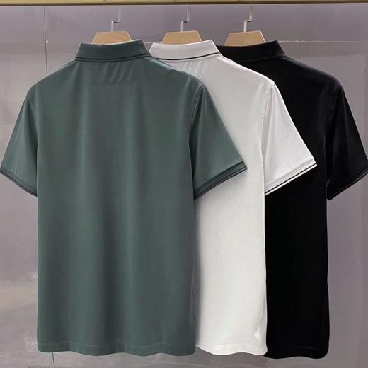 【à perles】高品质牛货 Z家男士商务休闲三粒扣翻领短袖【现货】 商品图1