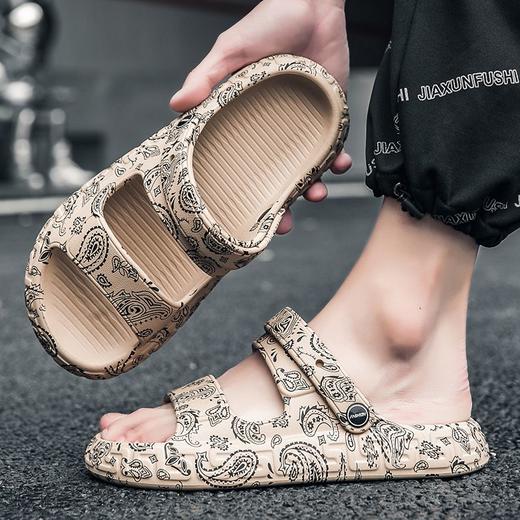 拖鞋男夏季休闲百搭桔价室内浴室洗澡防水防滑外穿沙滩防臭一字拖 商品图3