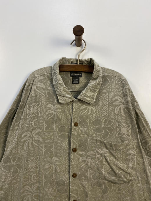 Y2K Vintage ST. JOHN’S BAY 100% 全丝绸 夏威夷衬衫_HWIS(XL) 商品图0