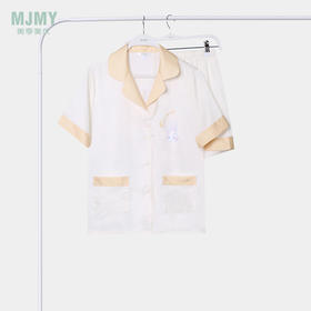 美季美优女士丝质兔子印花短袖套装J320702