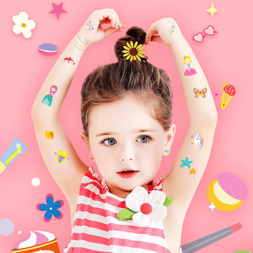 迪杰熊指甲纹身贴套装 商品图3