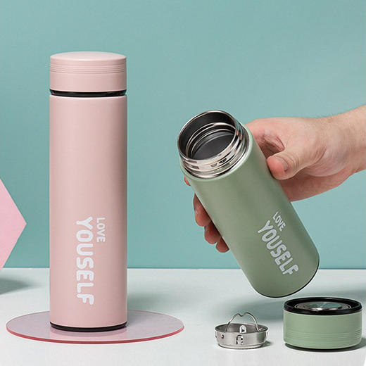 保温杯高颜值不锈钢网红泡茶水杯子大容量500mL YXRY6123 商品图0