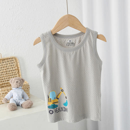 【捡漏价39元/3件】新款女宝甜美背心上衣，A类纯棉，0甲醛0荧光0硅油，无骨缝制，多种款式可选，舒适又凉快，男童网眼工字背心，儿童棉可爱打底衫A类sh 商品图12